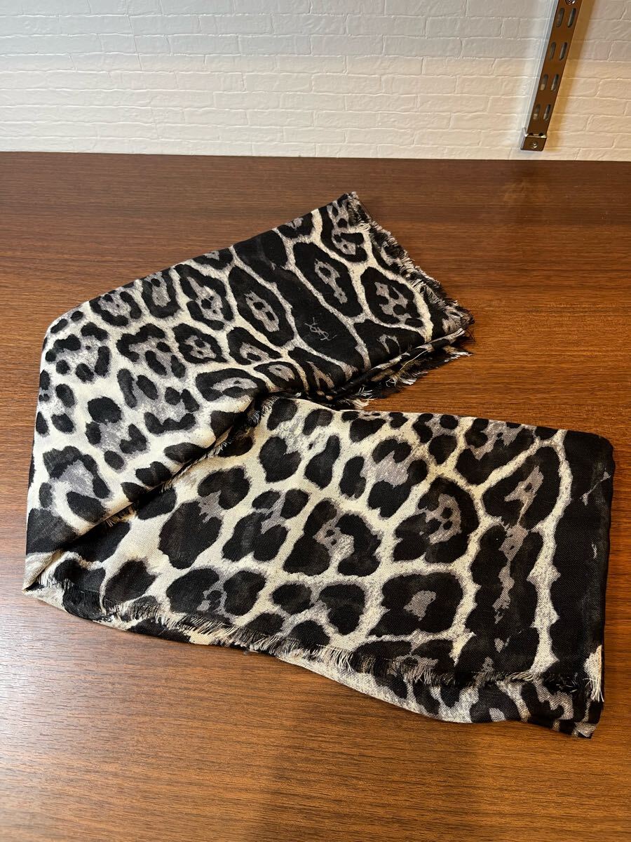 SAINT LAURENT アニマル柄ストール SAINT LAURENT アニマル柄ストール