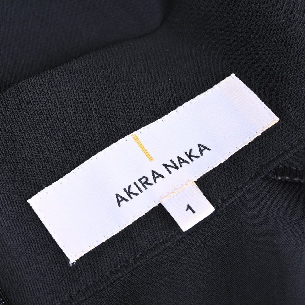 美品 akira naka パーツ切替 ハイネック ジャンプスーツ 1 ブラック アキラナカ kl4